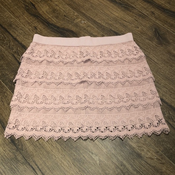 American Eagle Outfitters Pink Lace Skirt - Picture 1 of 8